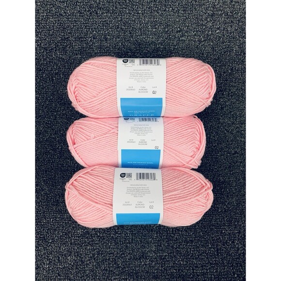 Lot Of 3 Draper James Cozy Wool Almond Blossom Merino Wool And Acrylic Yarn New - Picture 4 of 5